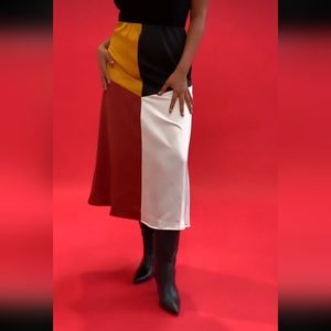 B. Yellowtail Medicine Wheel Skirt - Indigenous Fashion- NEW WITH TAGS